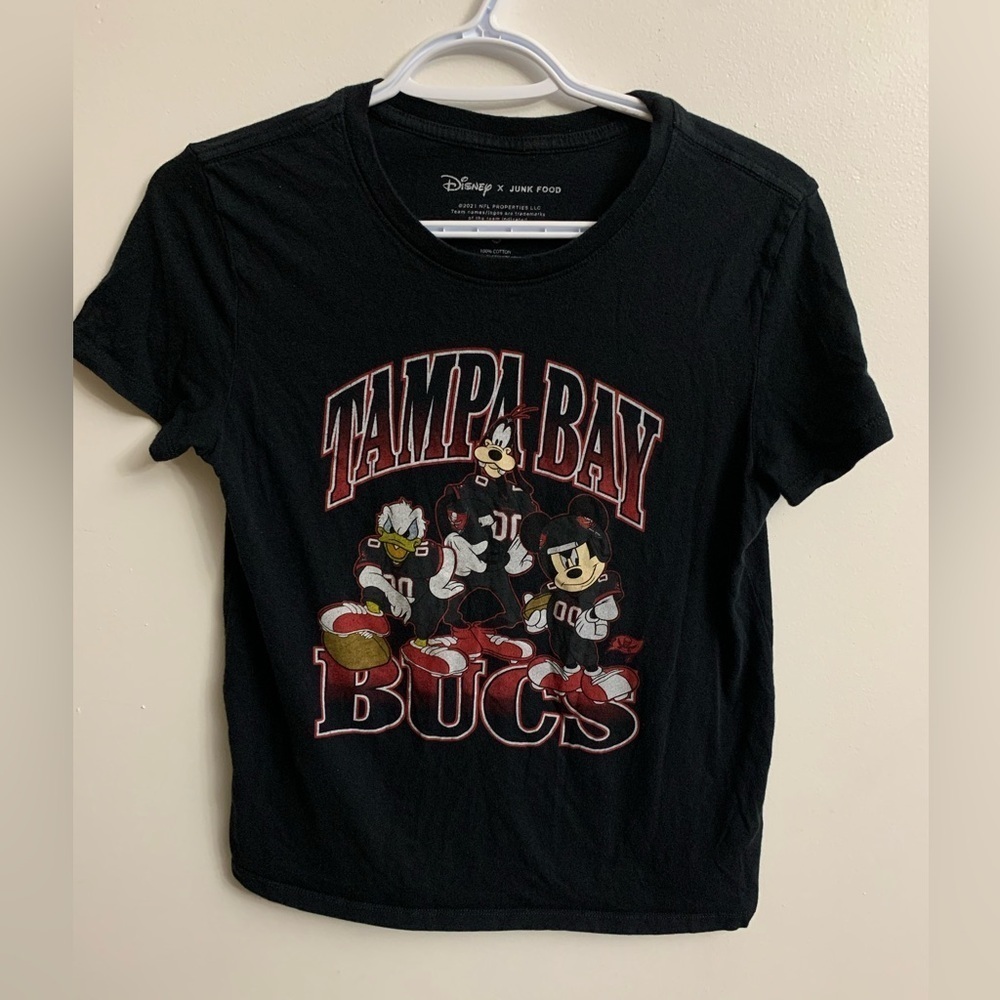 Disney X Junk Food Mickey friends “tampa bas bucs” size small